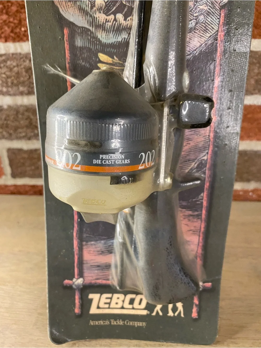 Vintage 1990‎ Zebco 202 Fish America Rod and  Reel Combo NOS